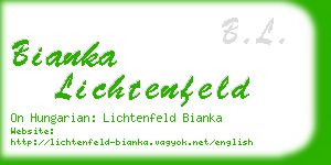 bianka lichtenfeld business card